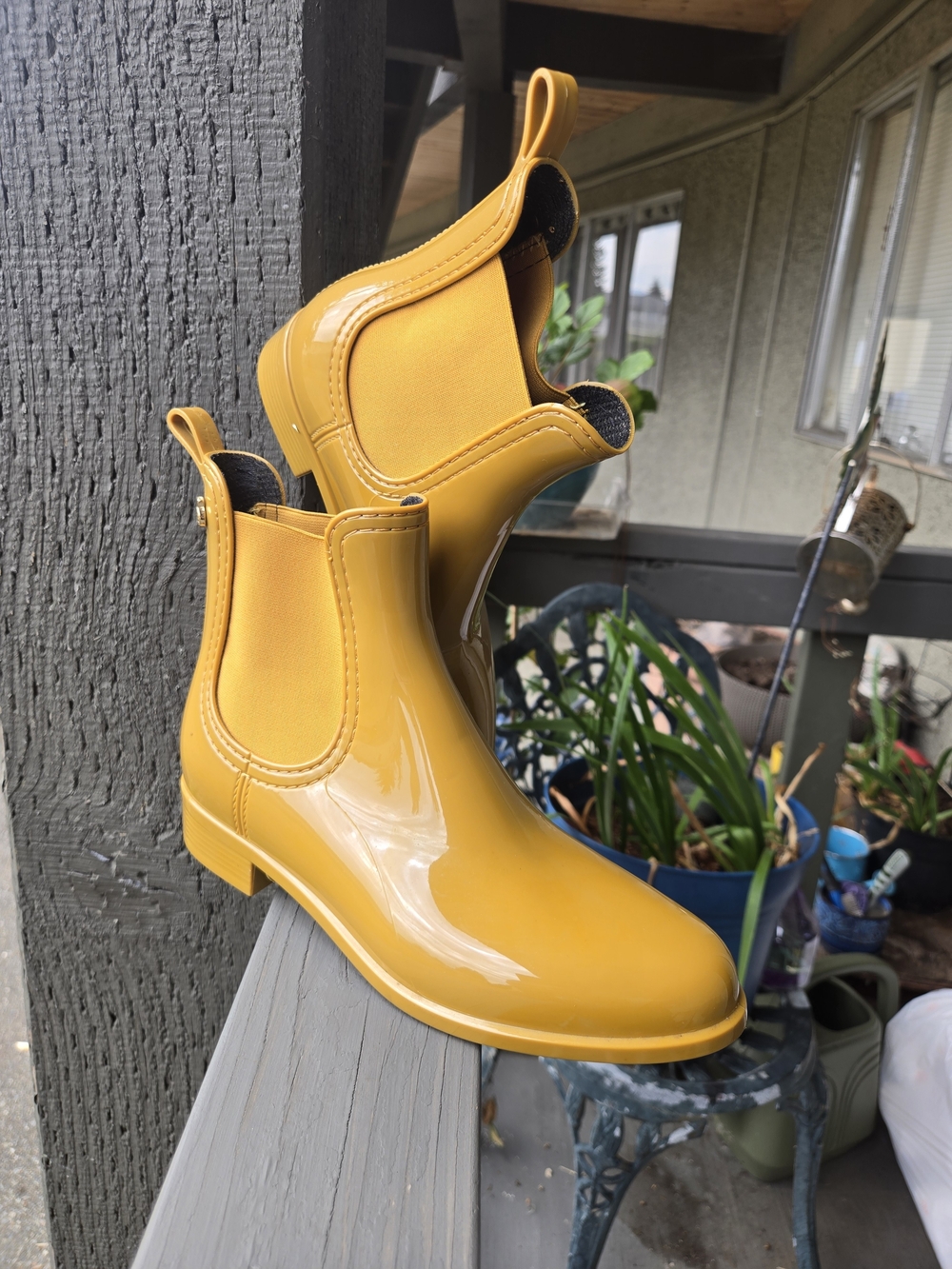 Lemon Jelly Women’s Chelsea Rain Boot - Yellow